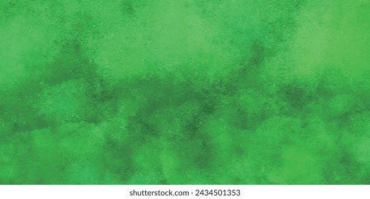 Japanese Pattern Fresh Greenery Watercolor Background