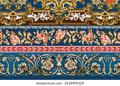 Japanese Pattern In Geometrical Traditional Style. Ornament For Lunar Chinese New Year Decoration. Vector Creative Motif.