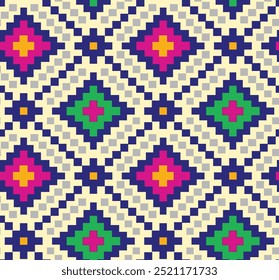 Japanese Pattern In Geometrical Traditional Style. Ornament For Lunar Chinese New Year Decoration. Vector Creative Motif.