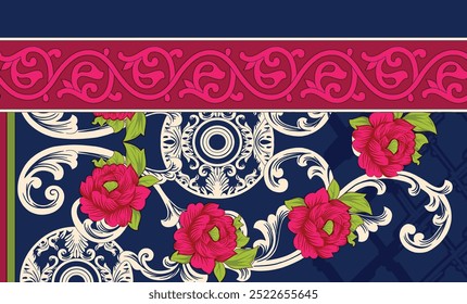 Japanese Pattern In Geometrical Traditional Style. Ornament For Lunar Chinese New Year Decoration. Vector Creative Motif.