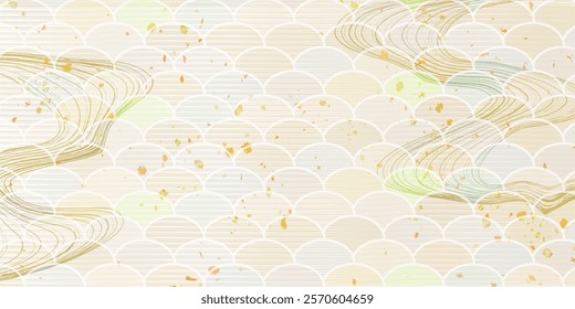Japanese Pattern Gold Pattern Background