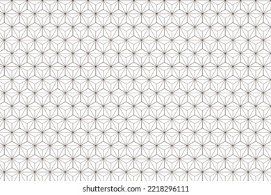 Japanese pattern. Gold geometric background. cubic elements design isolated on white background. vector illustration.