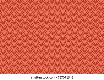 japanese pattern gold Vector