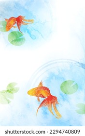 Fondo de verano del patrón japonés para peces de colores