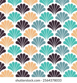 Japanese pattern for Lunar New Year decoration with abstract scales and half circular design. Background and wallpaper style for Chinese New Year.