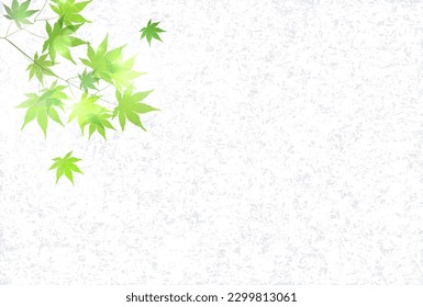 Japanese Pattern Maple Leaves Background