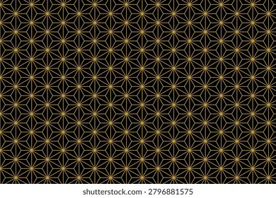Japanese pattern material, hemp leaf pattern, traditional pattern, Japanese style