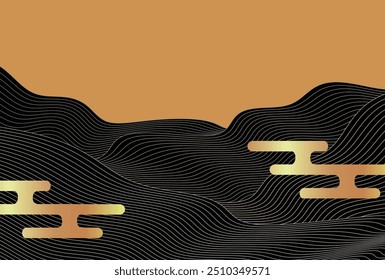 Japanese Pattern Nami Nengajo Background