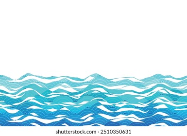 Plano de fundo japonês Pattern Nami Nengajo