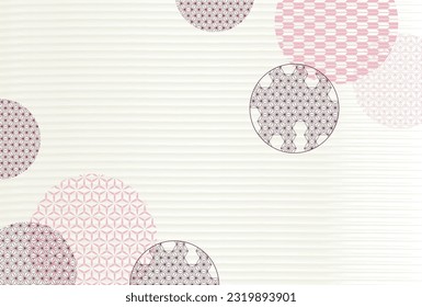 Japanese Pattern Nengajo Pattern Background