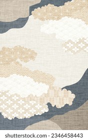 Fondo del patrón nengajo japonés