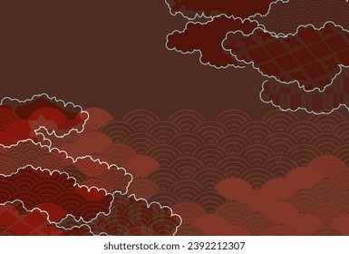 Japanese Pattern Nengajo Pattern Background