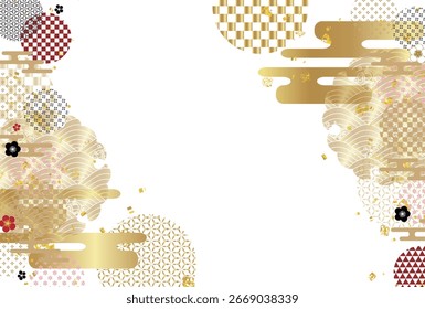 Japanese Pattern Nengajo Pattern Background