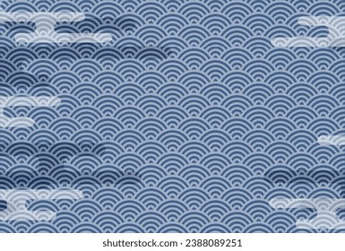 Japanese Pattern Nengajo Japanese Crest Pattern Background