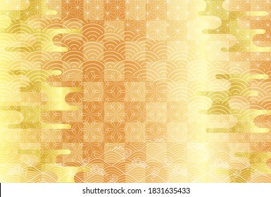 Japanese pattern New Year's card pattern background