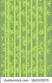 Japanese pattern New Year's card bamboo background