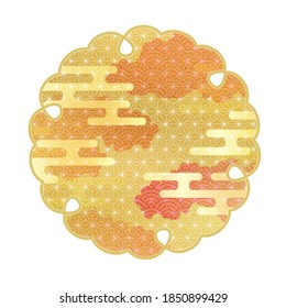 Japanese pattern New Year's card pattern icon