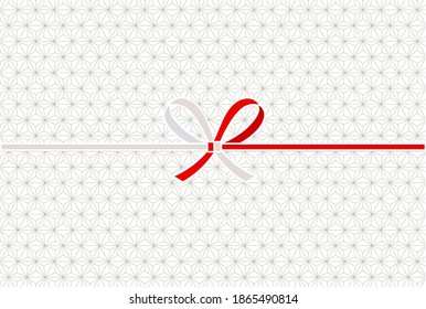 Patrón japonés cartilla de Año Nuevo fondo rojo y blanco