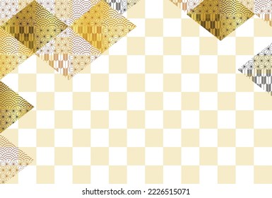 Japanese pattern New Year's card background