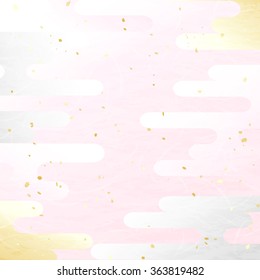 Japanese pattern of pale cherry color