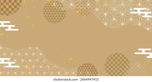 Patrones de patrón japonés de fondo nengajo