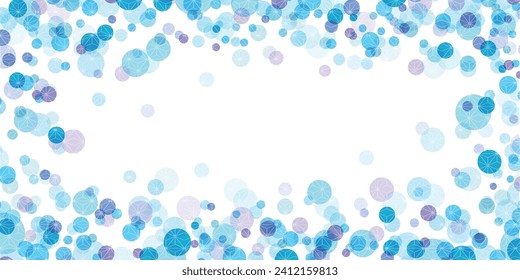Japanese Pattern Polka Dot Blue Background