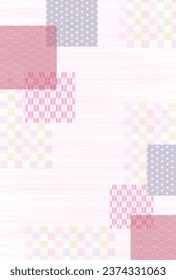 Japanese Pattern Sakura Watercolor Background