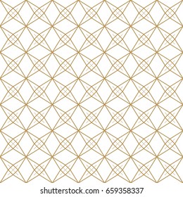 Japanese pattern seamless. Gold stitch texture and background vector.
