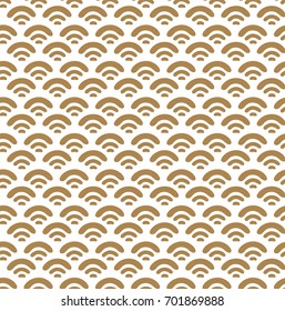 Japanese pattern seamless vector. Gold wave illustration background.