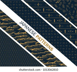 
Japanese pattern seamless vector in traditional sea wave graphic style background for fabric,textile,Advertising work,Publication.