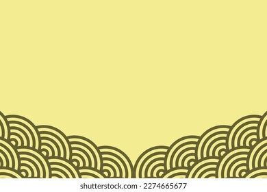 Japanese pattern SEIGAIHA background material vector illustration material