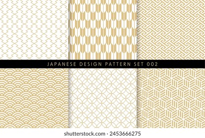 Japanese pattern set. The pattern is registered in swatches.