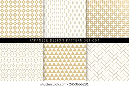 Japanese pattern set. The pattern is registered in swatches.