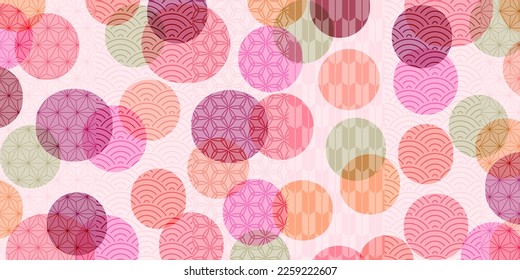 Japanese pattern spring pattern background