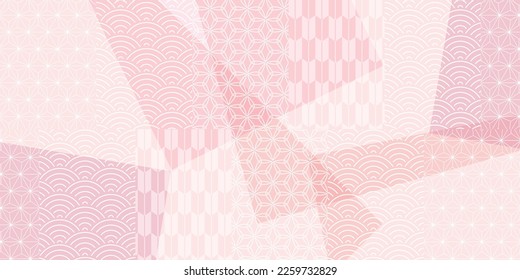 Japanese pattern spring pattern background