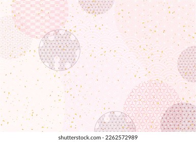 Japanese pattern spring pattern background