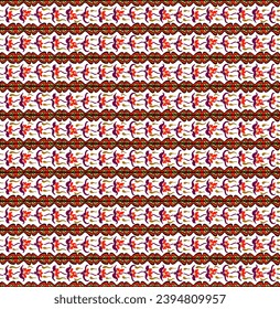 Japanese pattern with stripes and flowers. Folk embroidery. Indian, Scandinavian, Gypsy, Mexican, African carpet. Damask floral background. Geometric folk ornament. Tribal ethnic vector textures.