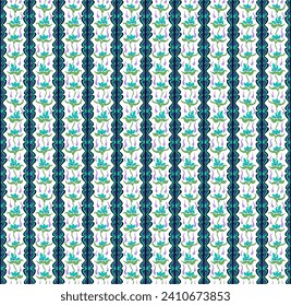 Japanese pattern with stripes and flowers. Folk embroidery. Indian, Scandinavian, Gypsy, Mexican, African carpet. Damask floral background. Geometric folk ornament. Tribal ethnic vector textures.
