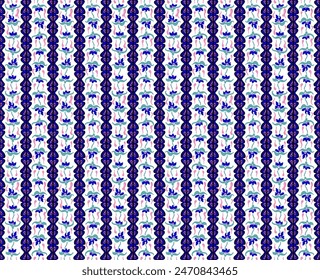 Japanese pattern with stripes and flowers. Folk embroidery. Indian, Scandinavian, Gypsy, Mexican, African carpet. Damask floral background. Geometric folk ornament. Tribal ethnic vector textures.