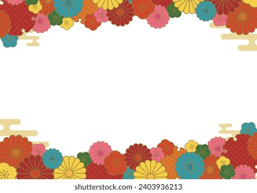 Patrón japonés fondo de estilo japonés Año nuevo Diseño japonés Material gráfico