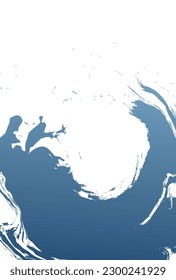 Japanese Pattern Summer Blue Background