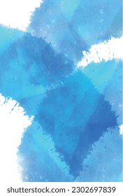 Japanese Pattern Summer Watercolor Background