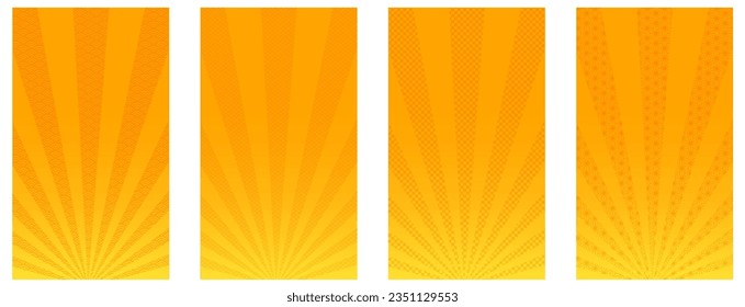 Fondo de fondo de la explosión de sol de patrón japonés amarillo