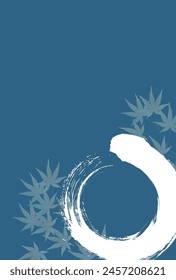 Japanese Pattern Sympathy in summer Maple leaves Background