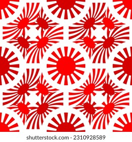 japanese pattern. tracery design. sun background. vector illustration