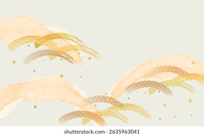 Japanese Pattern Ume Background Illustration
