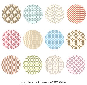 Japanese Pattern Vector Colorful Pastel Geometric Stock Vector (Royalty ...