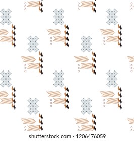 Japanese pattern vector. Geometric Icons pattern background.