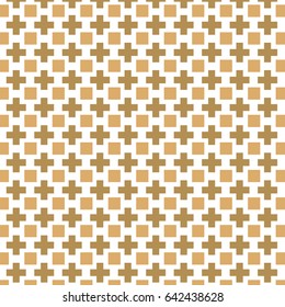 Japanese pattern vector. Gold and brown background.