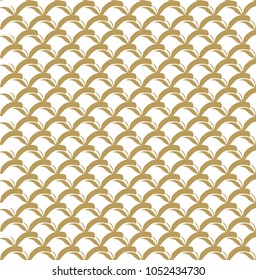 Japanese pattern vector. Gold geometric background. wave elements.